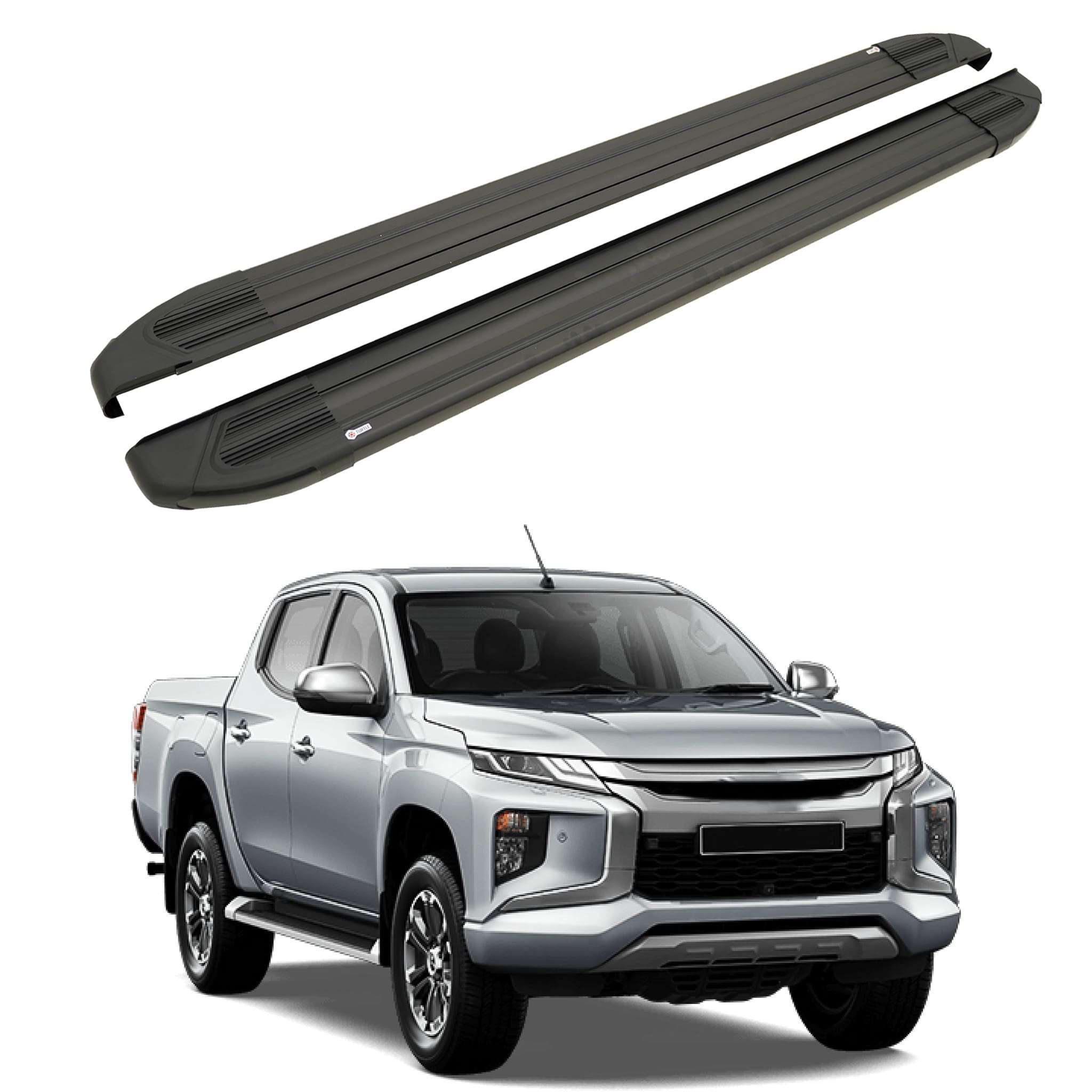 Turtle Mitsubishi L200 (Mk5) 2015-2025 Yan Basamak Brillant Siyah - Görsel 4