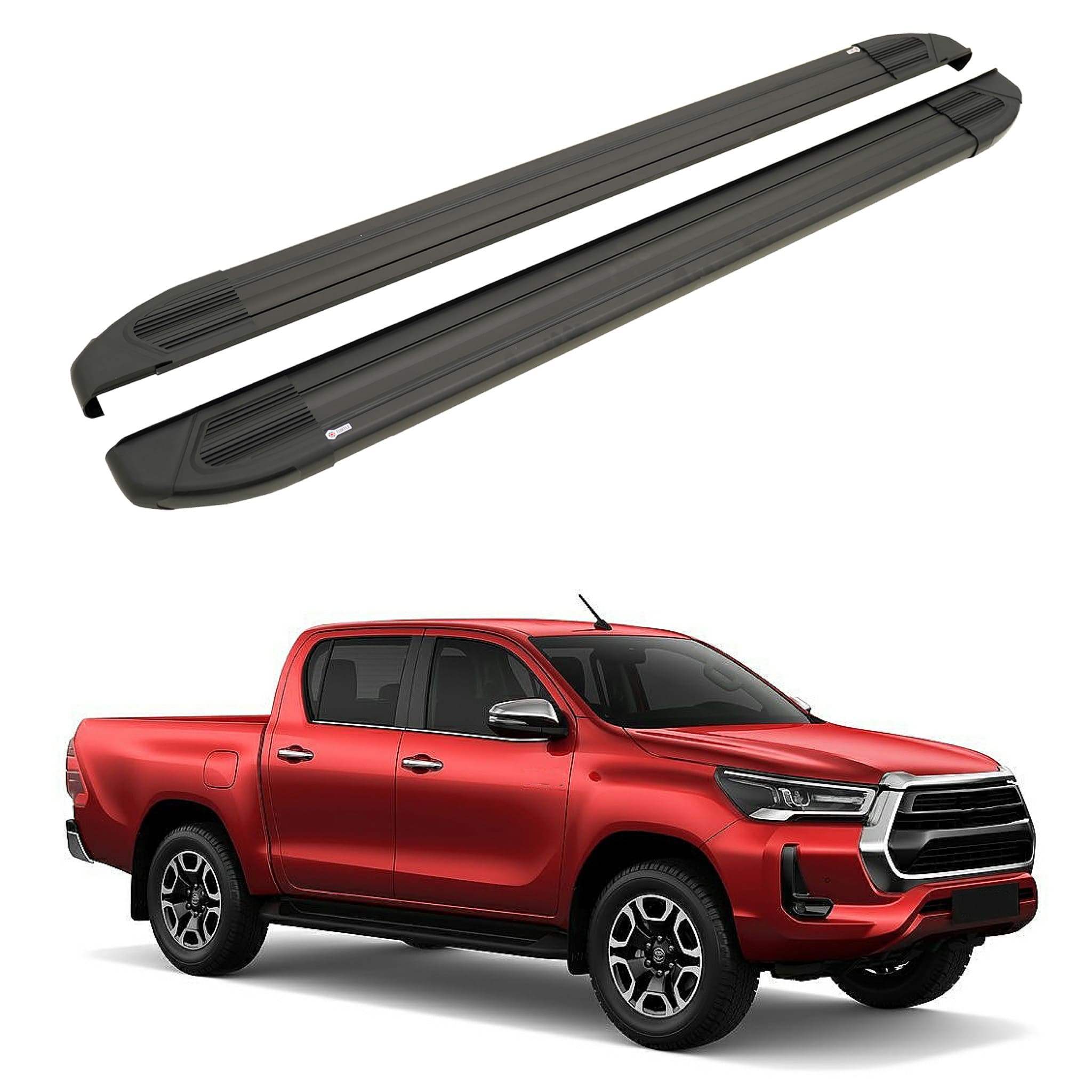 Turtle Toyota Hilux Revo 2015-2025 Yan Basamak Brillant Siyah - Görsel 4