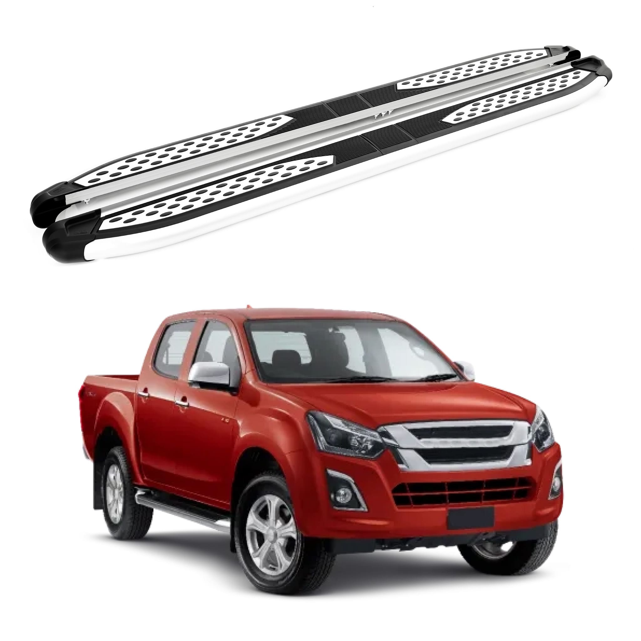 Turtle Isuzu D-Max (Rt85) 2016-2019 Yan Basamak Plus Gri - Görsel 4