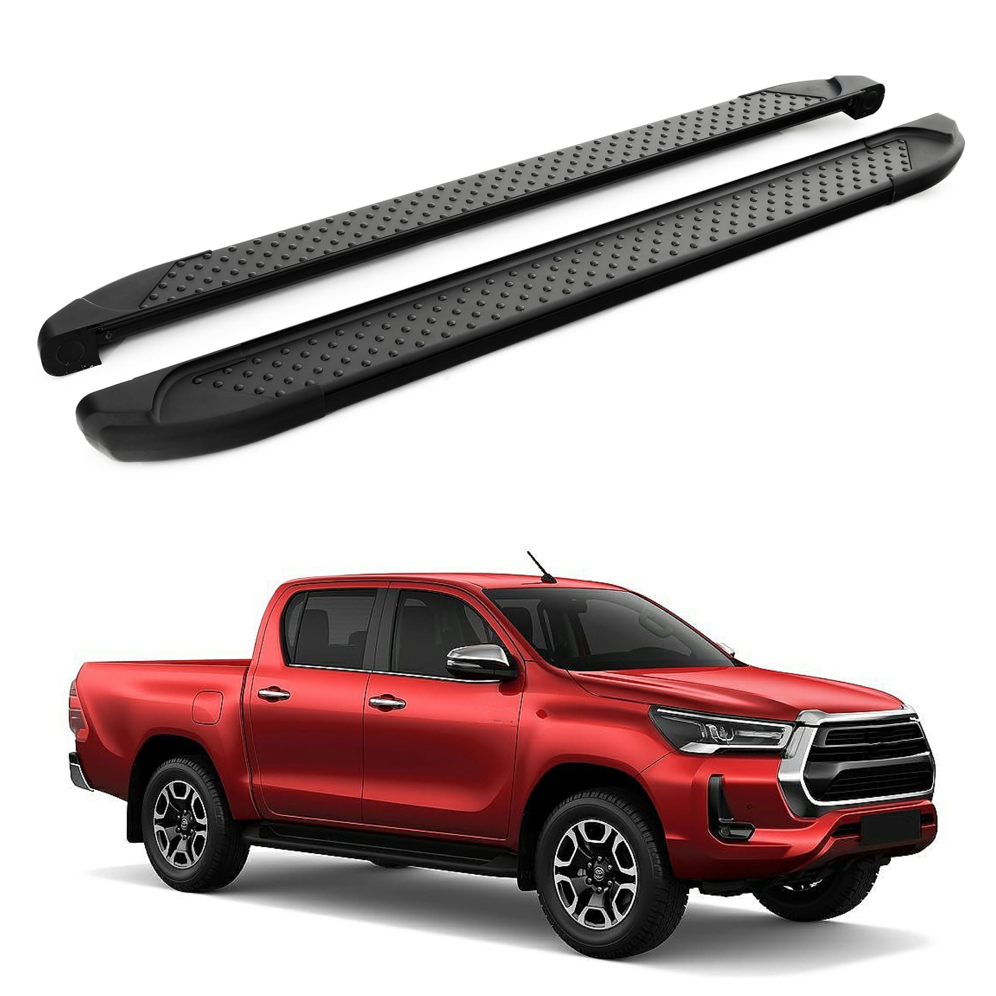Turtle Toyota Hilux Revo 2015-2025 Yan Basamak Sapphire V1 Siyah - Görsel 4
