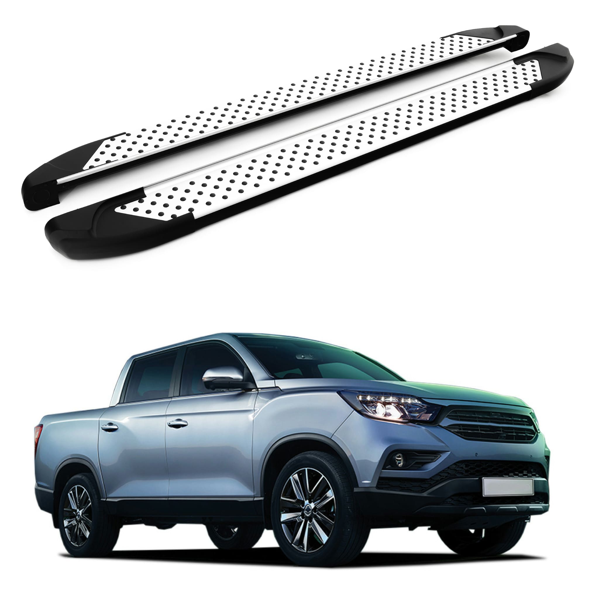 Turtle Ssangyong Musso (Q200) 2018-2025 Yan Basamak Sapphire V1 Gri - Görsel 4